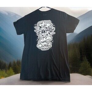 Gildan Tee Unisex Small Black Tatoos by Garrett Ostrowski Crew Neck Short Sleeve